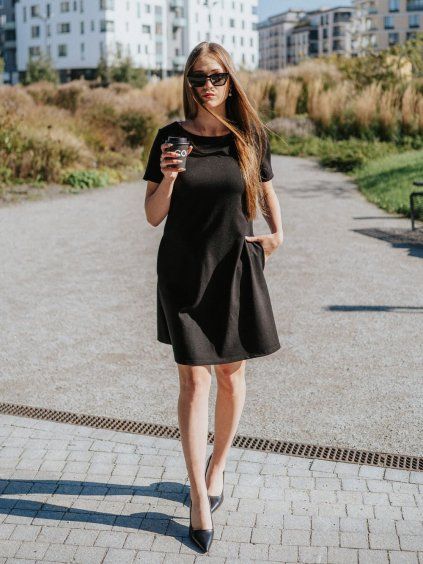 Šaty Flow Black