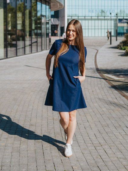Šaty Flow Jeans Blue