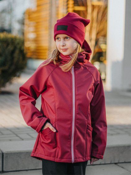 Burgundy softshell bunda 30/15