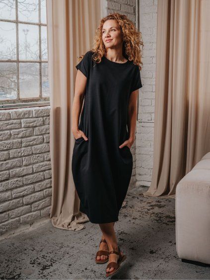 Šaty Raindrop Long Day Black