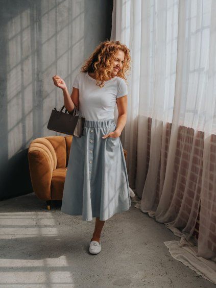Sukně Reya Dusty Blue