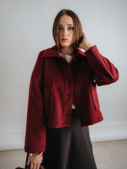 Kabátek Atris Burgundy